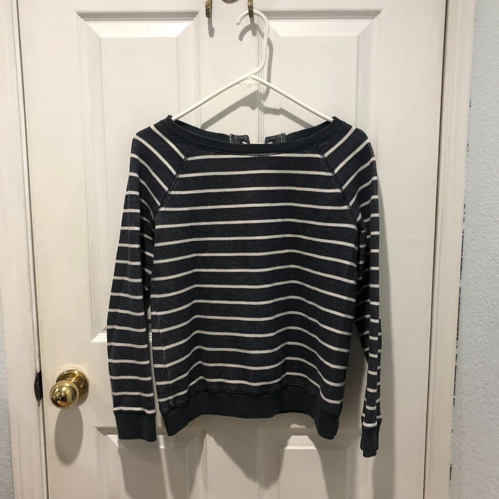 Gray Striped Long Sleeve Shirt